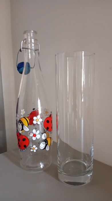 Jarra e garrafa vidro