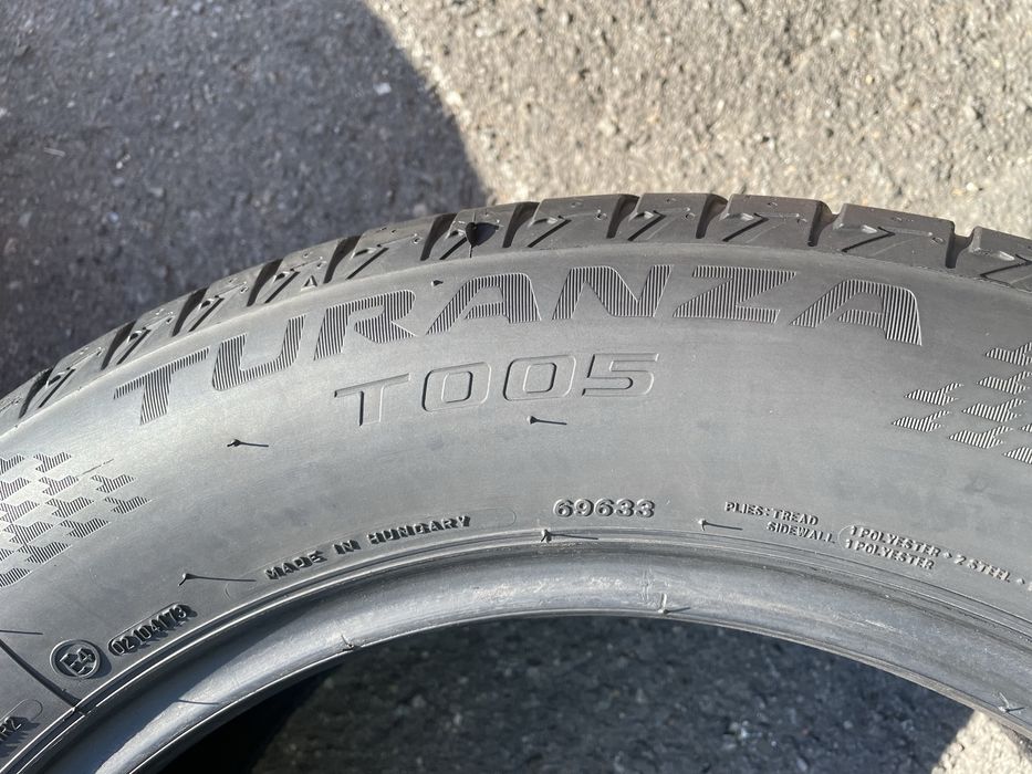 235/55 R17 Bridgestone Turanza 005 (4шт.) 2021 рік./ літні шини