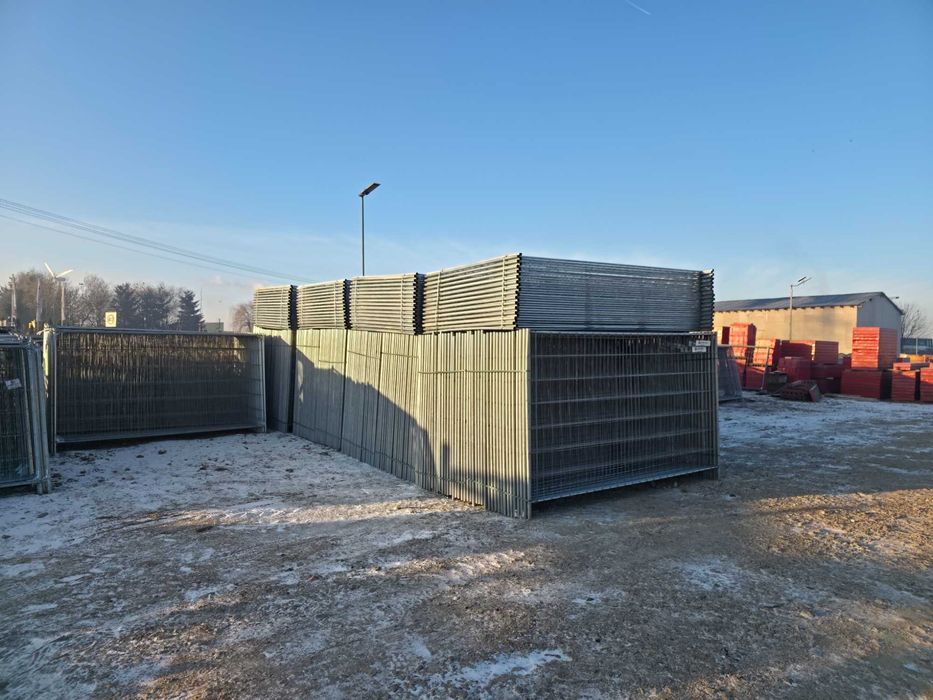 Ogrodzenie Panel prosty Płot 3,5x2 ZESTAW 140mb tymczasowy stopa beton
