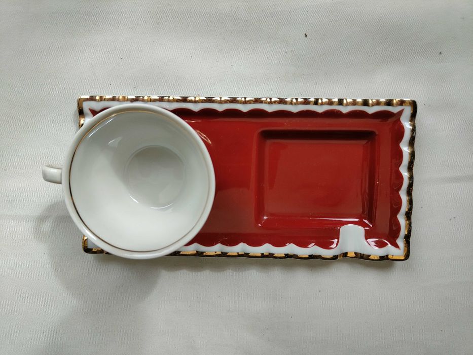 Conjunto | Chávena de Café + Cinzeiro | Fábrica Elecrto-Cerâmica