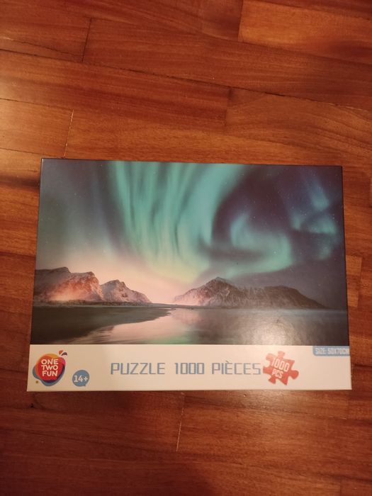 Puzzle 1000 peças aurora boreal