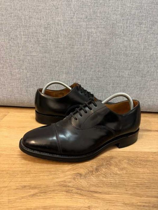 Loake Business 200B England Leather Black Lace-Ups size 7 41 półbuty wizytowe skórzane