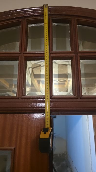Portas de interiores em madeira  e vidro