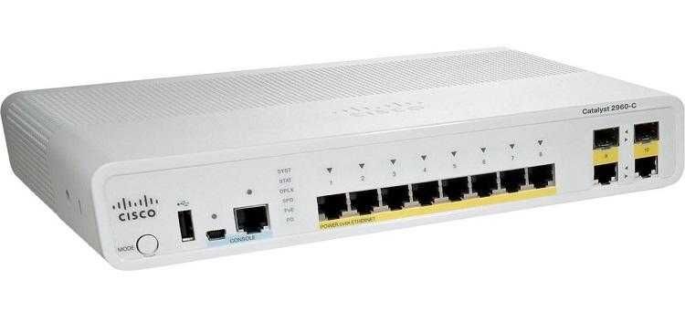 Комутатор Cisco WS-C2960C-8PC-L