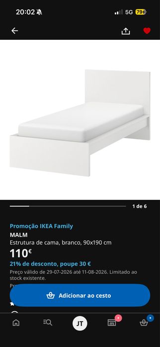 Cama nova com colchao