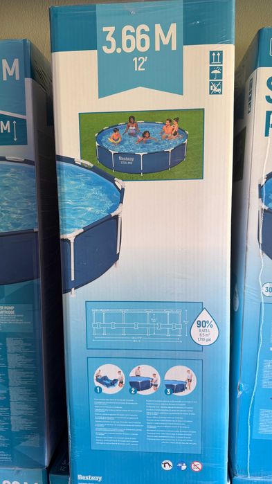 Okazja!!! BESTWAY Basen 366x76 stelaż z pompą - nowe!!