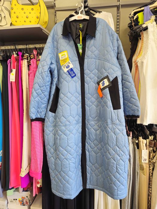 Płaszczyk Fly Out Italy, Plus Size niebieski, lekki !!!