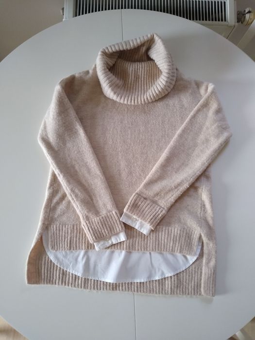 Sweter golf Reserved z wstawką koszulową S