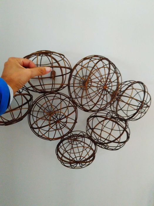 Decoração de parede em metal