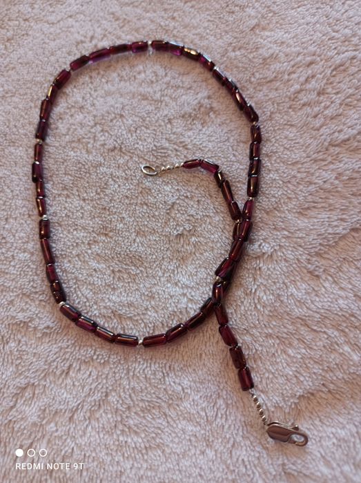 Naszyjnik z kamienia granat