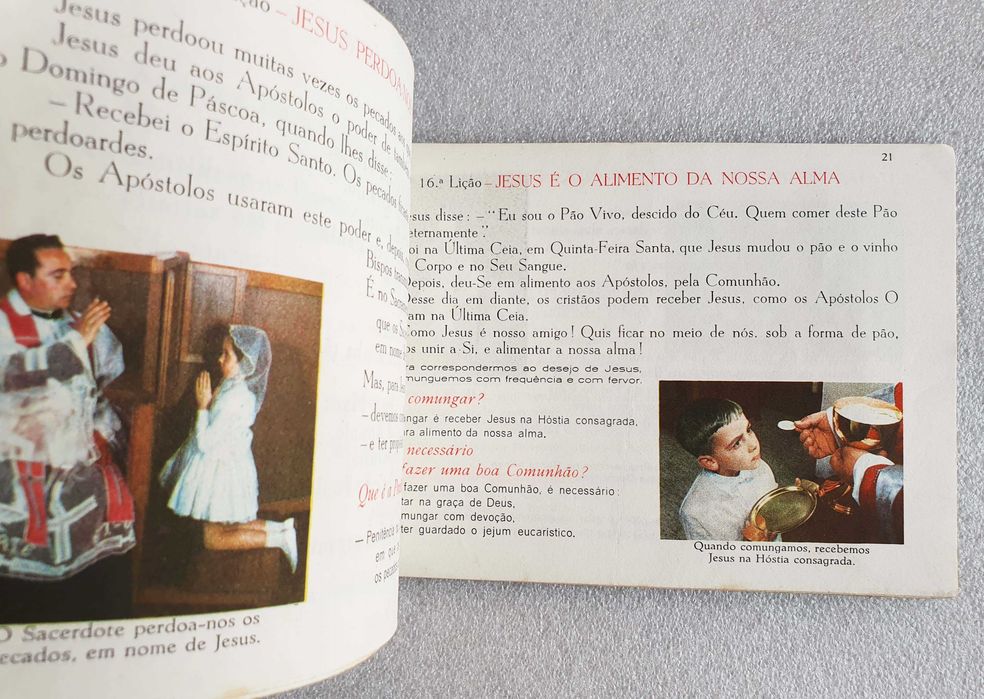 Antigo ~ "LIVRO de RELIGIÃO " ~ Escola Primária ~ 2ª Classe ~ 1963