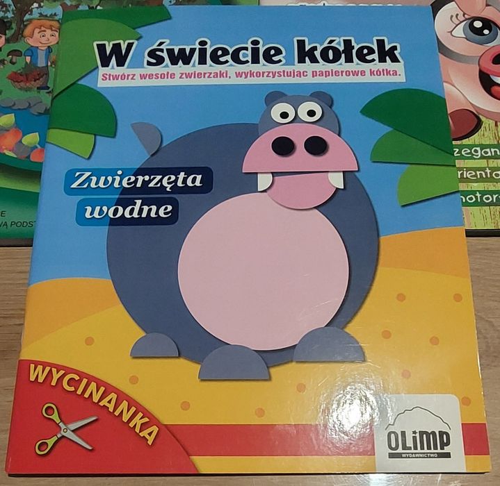Książki gry zabawy szlaczki zagadki kółka origami