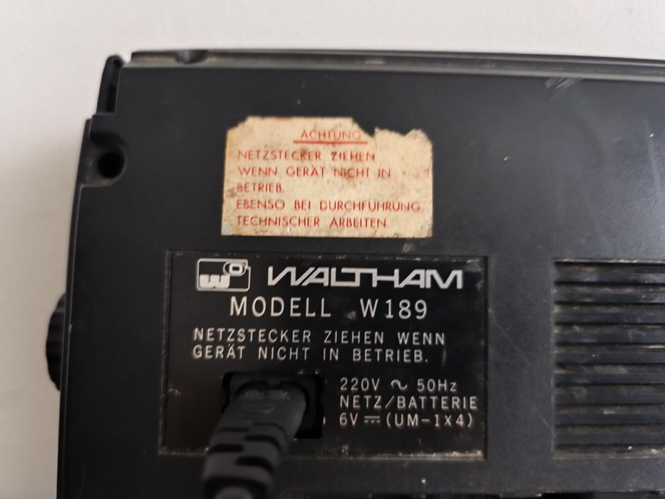 Radioodtwarzacz kasetowy Waltham W189 Unikat