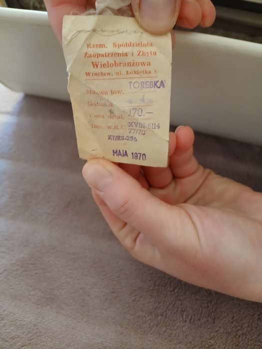 Torebka kopertówka lata 70