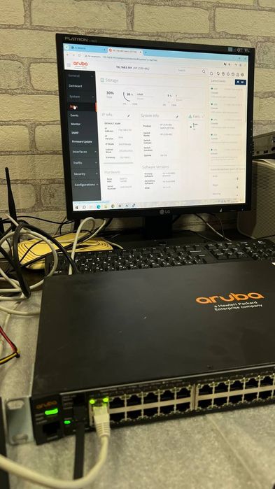 Мережеве обладнання, комутатори, свічі Cisco, HP, Aruba, TP-LINK, TRENDnet, керовані, 100/1000mbit, Poe