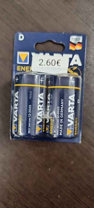 Pilhas Varta D "grandes"