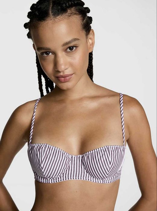 Комплект белья стразы с камнями Victoria's secret трусики бюстгальтер синий черный портупея бюстье корсет анжелика бандо стразы трусики бразилианы