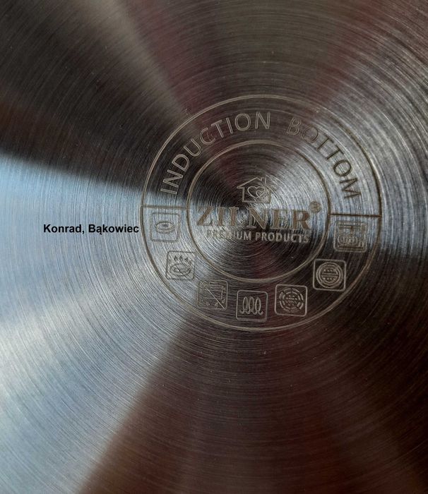 ZILNER Duży Garnek 17L litrów, ze Stali NIERDZEWNEJ na Gaz, Indukcję..