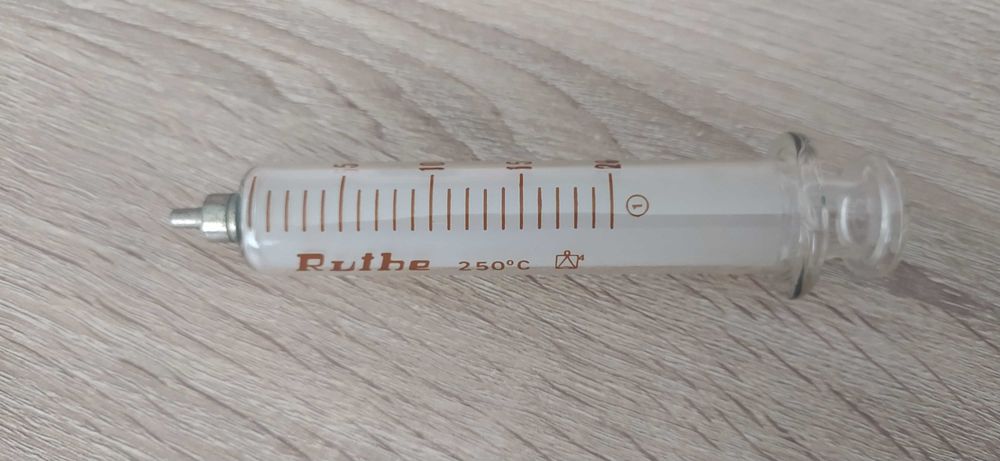 Seringa antiga de vidro 20cc