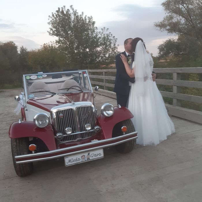 Auto kabriolet retro do ślubu