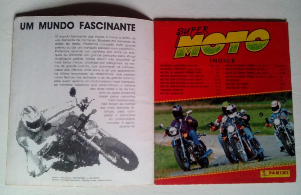 Caderneta Super Moto