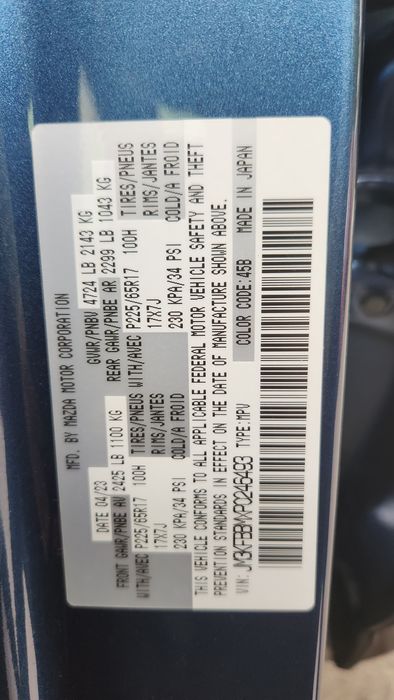 Mazda CX 5 AWD  2.5l 2023