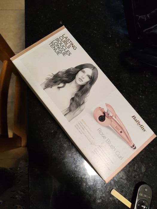 Modelador de Cachos Automático BaByliss Rose Blush Curl – Semi-novo