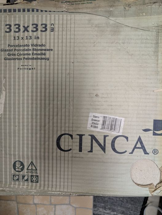 Pavimento Cinca Siena Branco 8155S - 4 caixas - 5,32m2