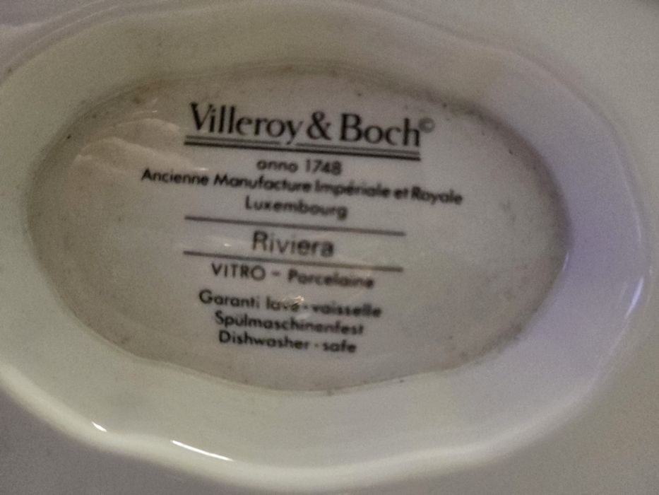 Villeroy Boch zestaw sosjerka miseczki talerze paterka  Riviera Luksemburg