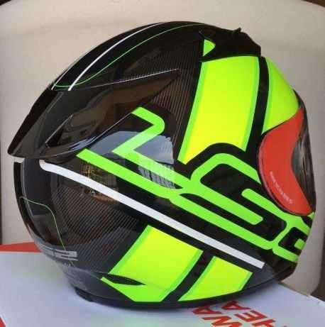 Capacete NOVO LS2 Arrow R Carbon/Kevlar Preto-Fluo.55% DESCONTO Tm XXS