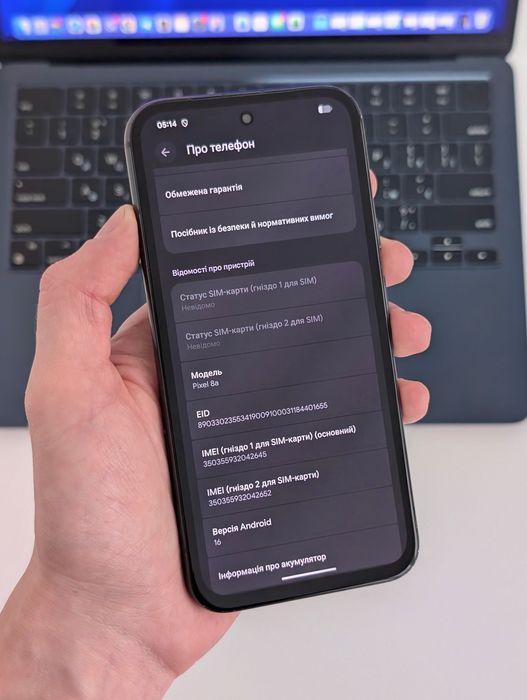 Google Pixel 8a 128Gb Obsidian Neverlock | Гугл Піксель 8а Неверлок