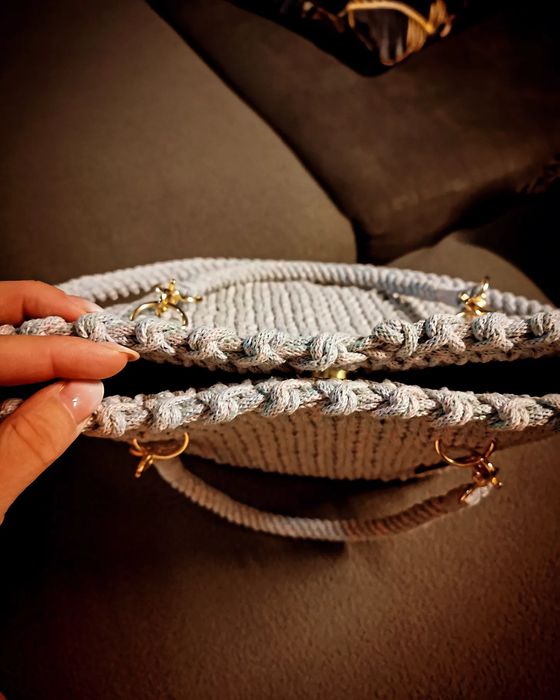 Torba robiona na szydełku handmade