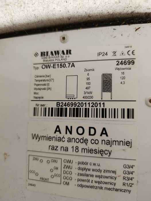 Biawar Quatro bojler 150l