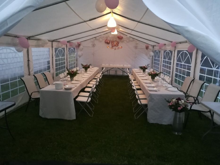 Wynajem namiotów imprezowych wypożyczę krzesła stoły