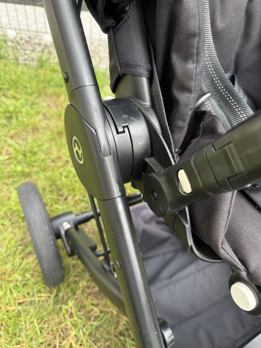 Cybex Balios S Lux 3w1 Deep Black + Aton B i-Size + akcesoria