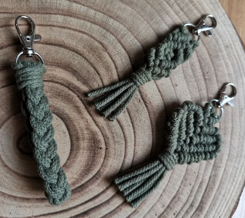 Porta-chaves macramé, casamento, baptizado, baby shower