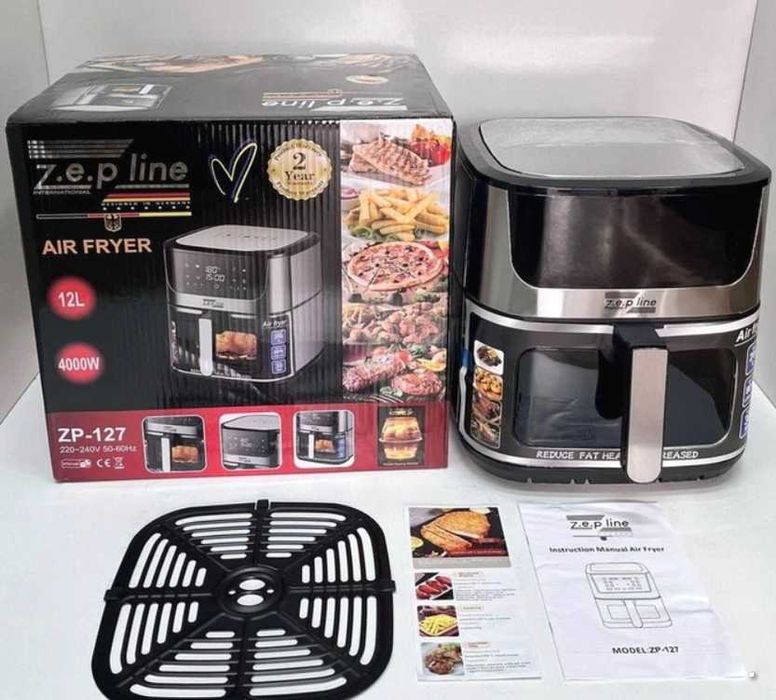 Мультипіч аерогриль фритюрниця Zepline ZP-127 12 л 4000 Вт сенсор