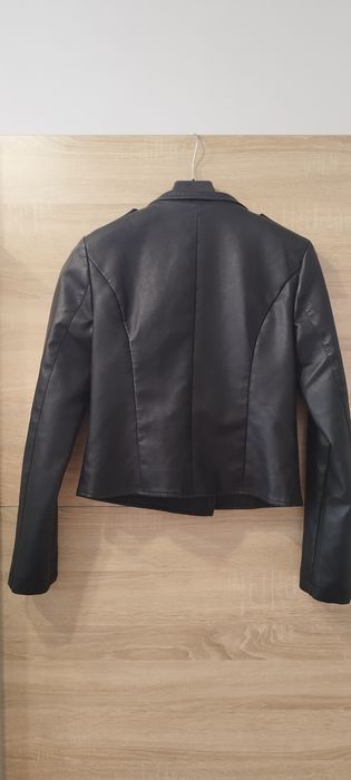 Ramoneska , czarna, kurtka, na guziki , zamki przy rękawach ,Drole de