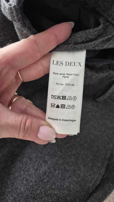 Spodnie les deux 31, wełna elasten szare 
Stan bdb