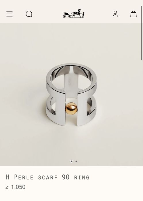Pierscien do chusty scarf ring hermes