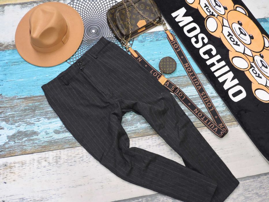 Berri spodnie cygaaretki szare wełna M