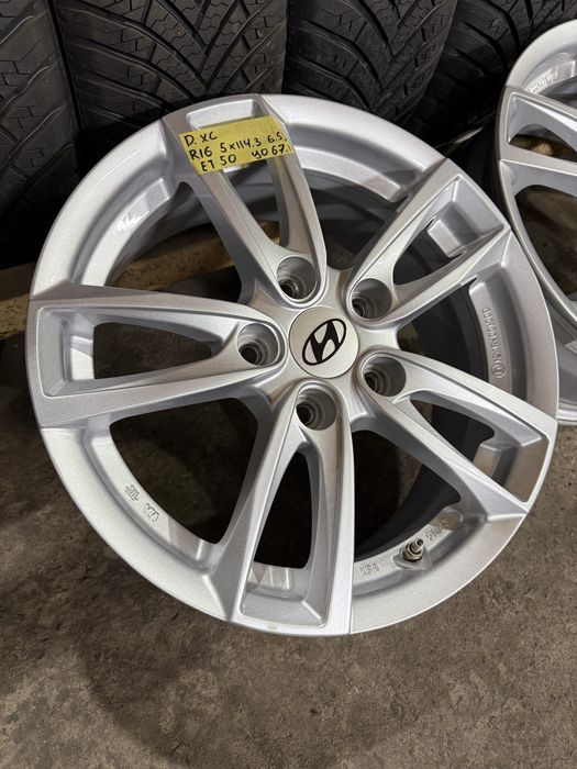 Литі диски кіа хюндай r16 5/114,3 6,5j et50 kia hyundai чудовий стан