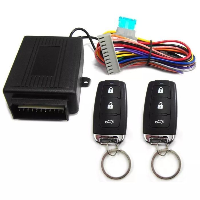 Módulo fecho central universal multimarcas - Comando 3 botões preto