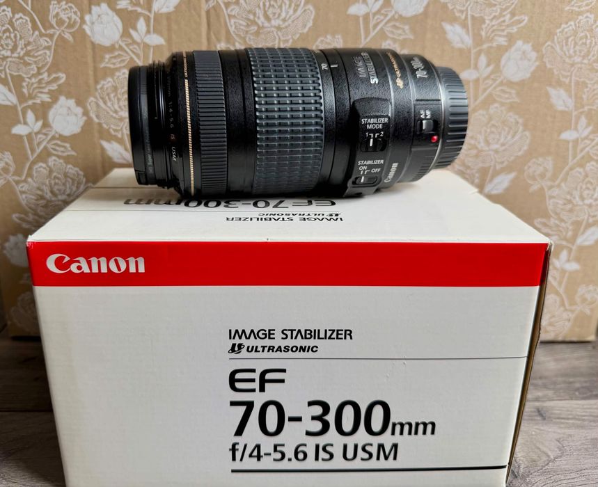 Obiektyw Canon EF 70-300mm f/4-5.6 IS USM | Stan BDB, stabilizacja
