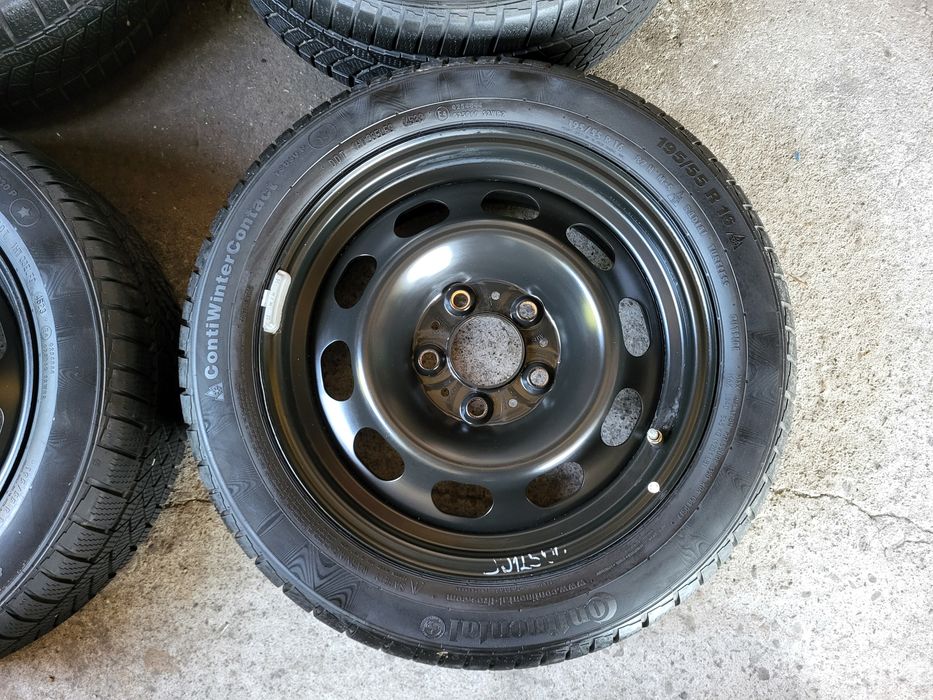 Koła zimowe 16cali BMW , stalówki 5x120 , 195/55/16 Continental