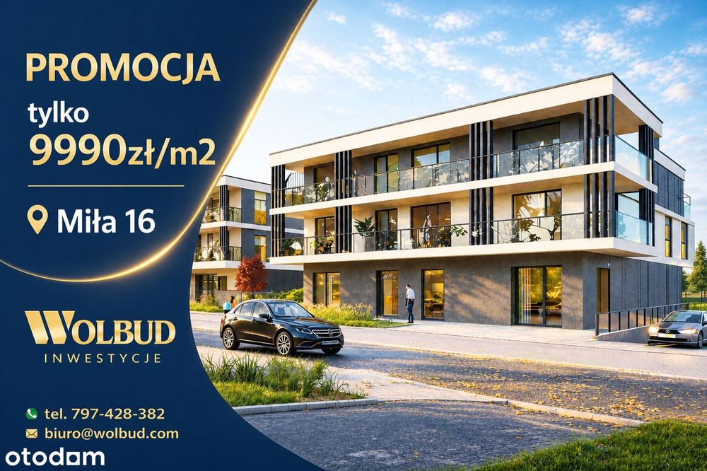 Mieszkanie 3-pok. 54,93 m2, ul. Miła 16 PROMOCJA