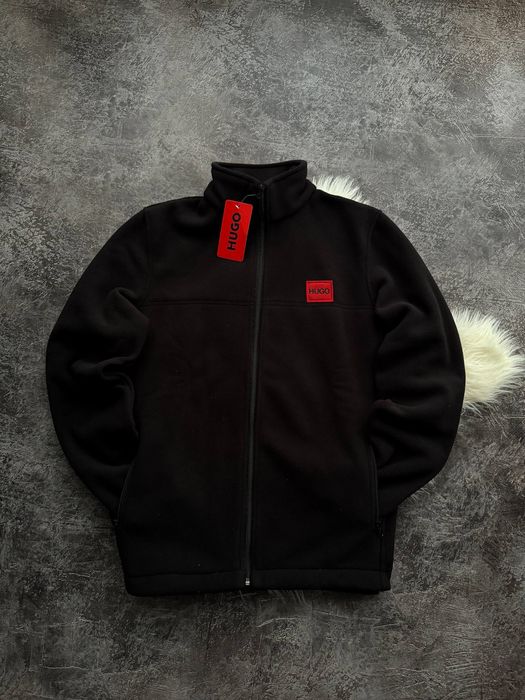 Зіп-Кофта Hugo Fleece  | Чоловіча Фліска | Чорна, Синя, Графіт | M–3XL