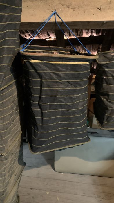 Sacos para peixe marca barros com saco de couro para levar ,