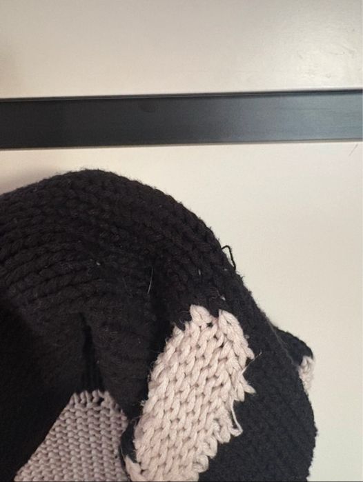 Czarny sweter w kropki Zara Knit
