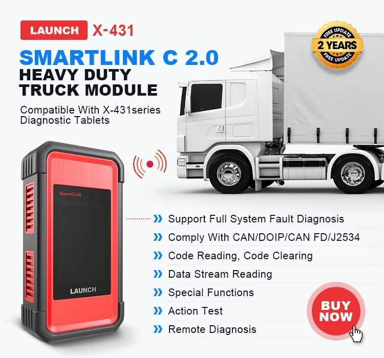 Launch X431 SmartLink C HD Módulo Diagnóstico Pesados (NOVO)